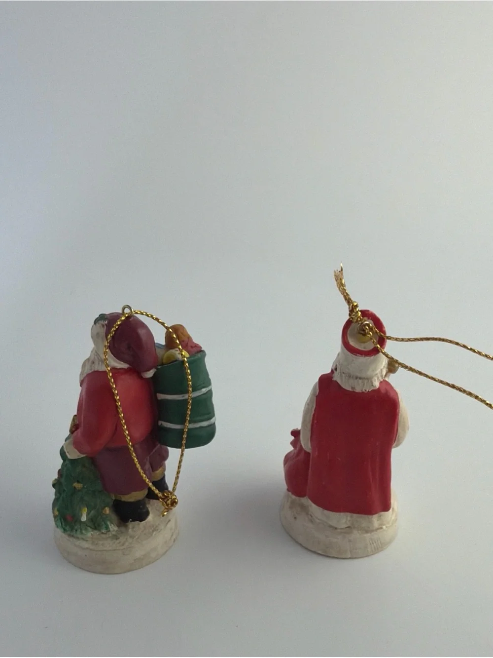 Santa Through the ages Ornaments Legend of St. Nicholas 343 AD & 1822
